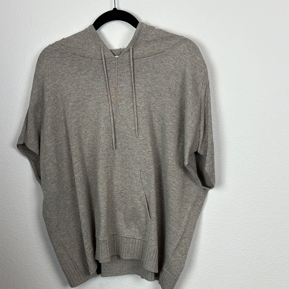 Coldwater Creek Heather Gray Hooded Pullover
